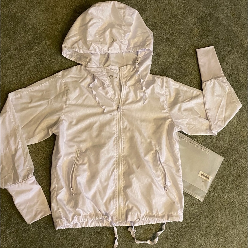 EUC Zyia White Bomber Jacket